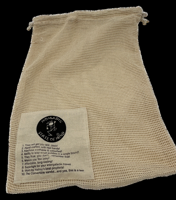 nomadic state of mind Mesh Sandal Bag