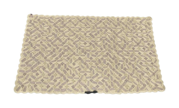 nomadic state of mind Rope Rug A11 Tan Cerise