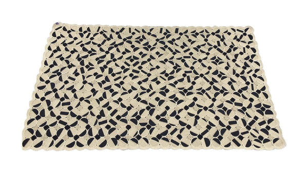 nomadic state of mind Rope Rug Tan Black