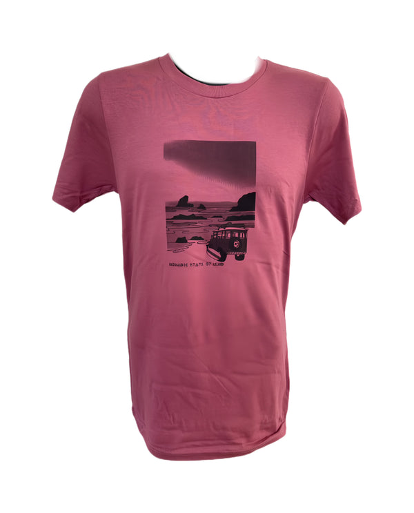 nomadic state of mind T Shirt Beach Truck Unisex Black and White