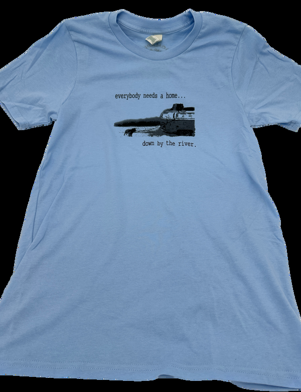 nomadic state of mind T Shirt Down By The River Light Blue