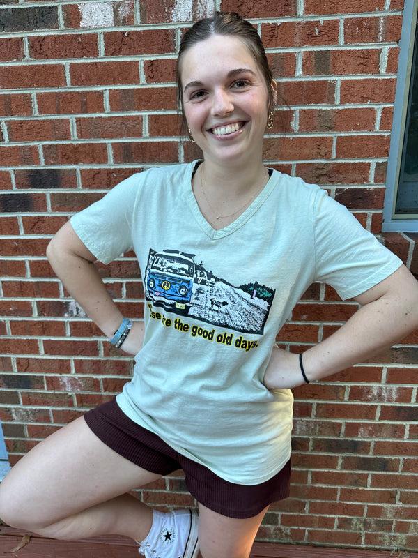 Nomadic State Of Mind Women’s Good Old Days Short Sleeves V-Neck