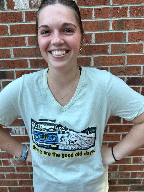 Nomadic State Of Mind Women’s Good Old Days Short Sleeves V-Neck