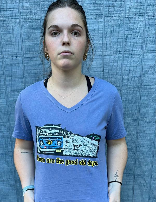 nomadic state of mind Women’s Good Old Days Short Sleeves V-Neck