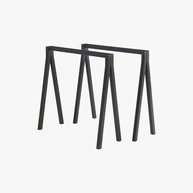 nomess Solid Black Stained Trestle (pair)