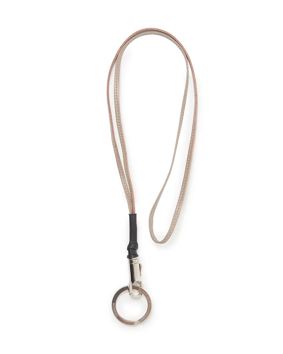 Nonnative DWELLER KEY RING BRASS WITH LEATHER STRAP By END