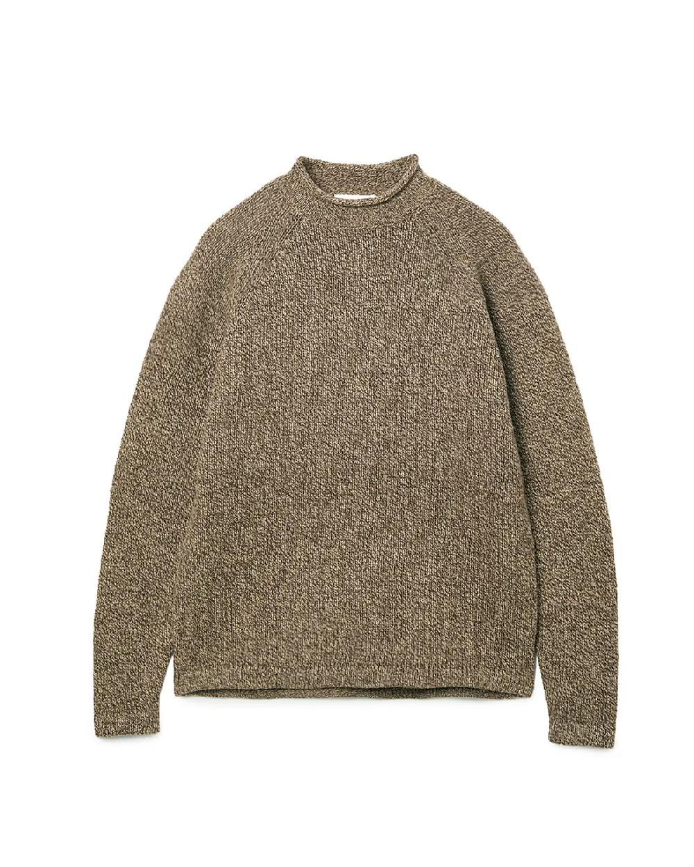 nonnative HIKER PULLOVER ROLL NECK SWEATER WOOL YARN