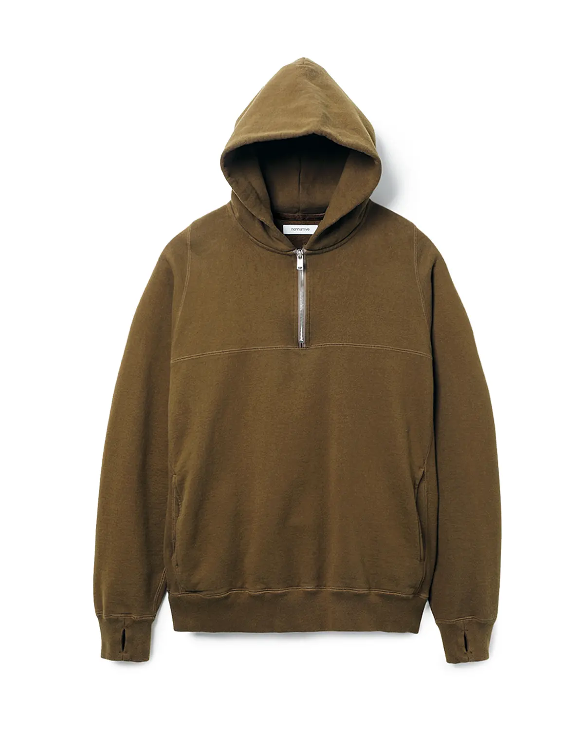 nonnative MARINER HALF ZIP PULLOVER HOODY COTTON SWEAT