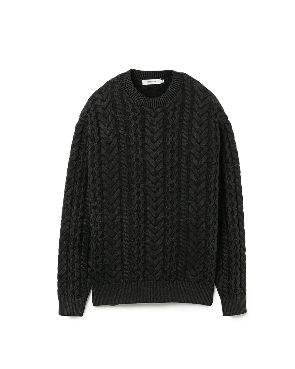 Nonnative MARINER PULLOVER ARAN SWEATER COTTON YARN