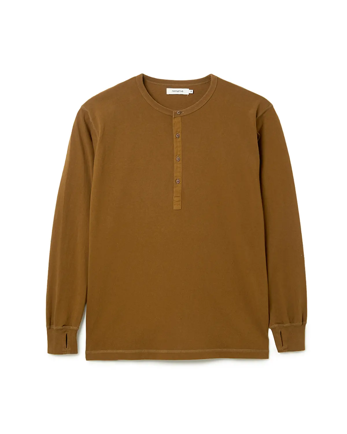 Nonnative DWELLER L/S HENRY NECK TEE COTTON JERSEY