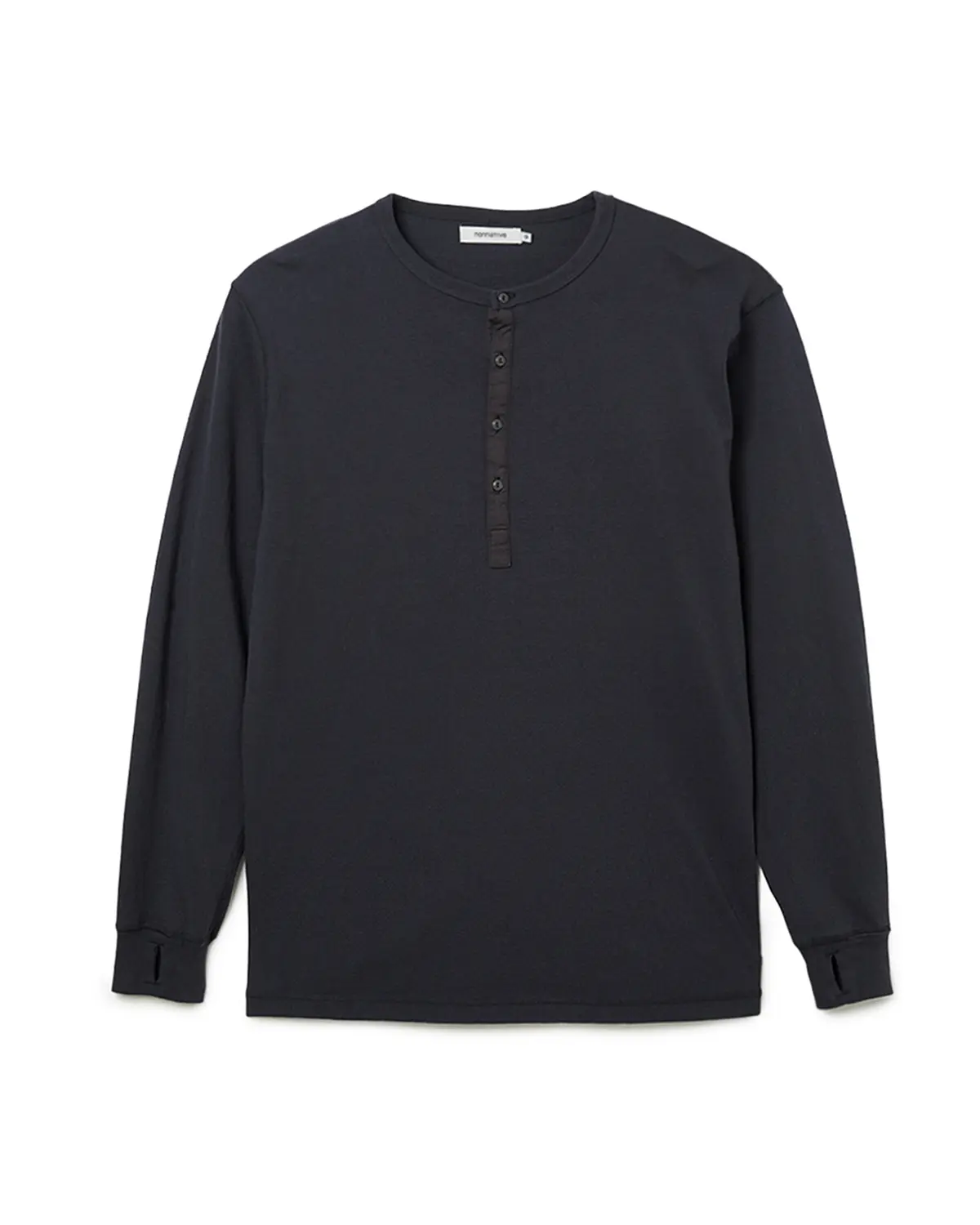 Nonnative DWELLER L/S HENRY NECK TEE COTTON JERSEY