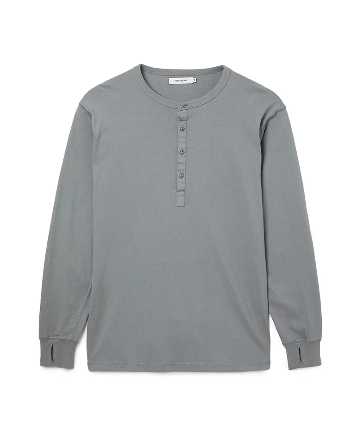 Nonnative DWELLER L/S HENRY NECK TEE COTTON JERSEY