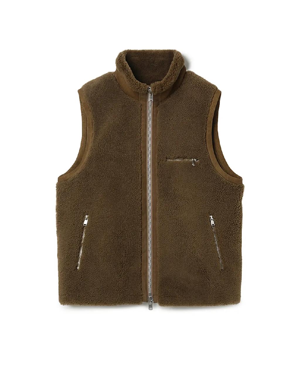 nonnative HUNTER VEST SHEEP BOA MOUTON LEATHER