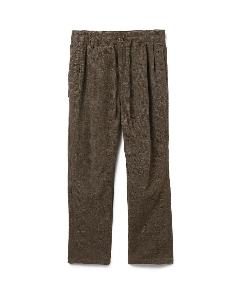 nonnative WANDERER EASY PANTS WOOL HERRINGBONE