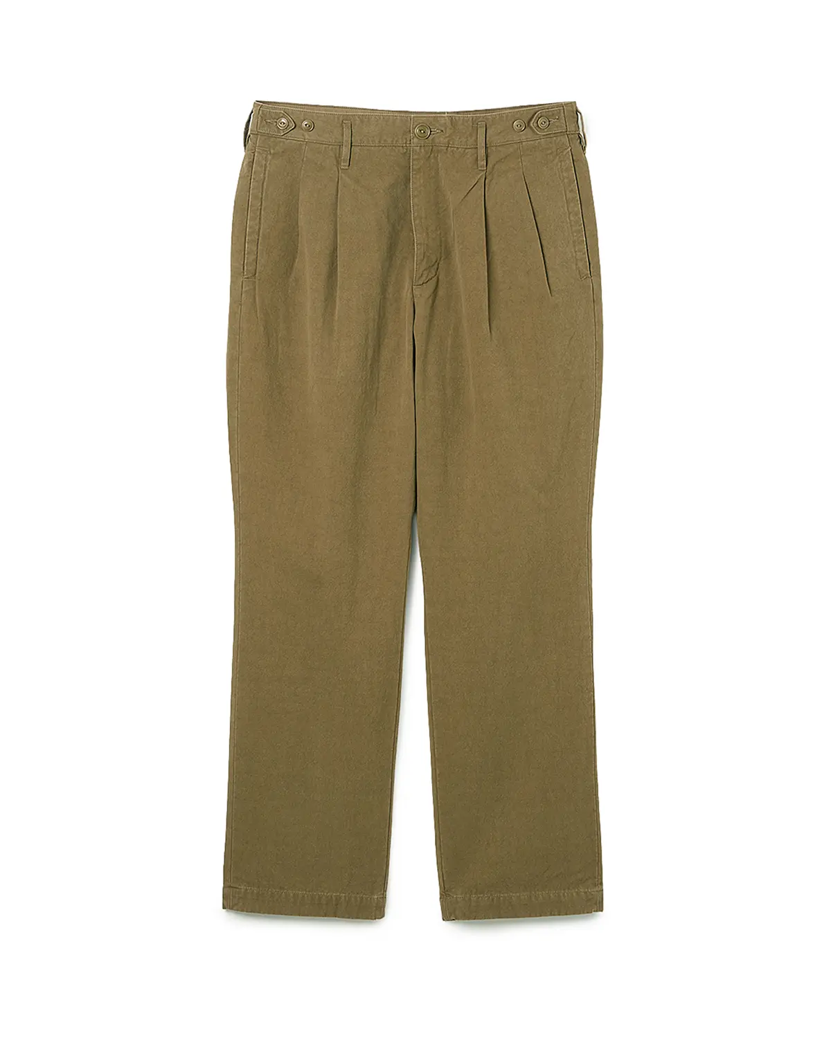 nonnative OFFICER CHINO TROUSERS C/Li CANVAS SULFUR DYE