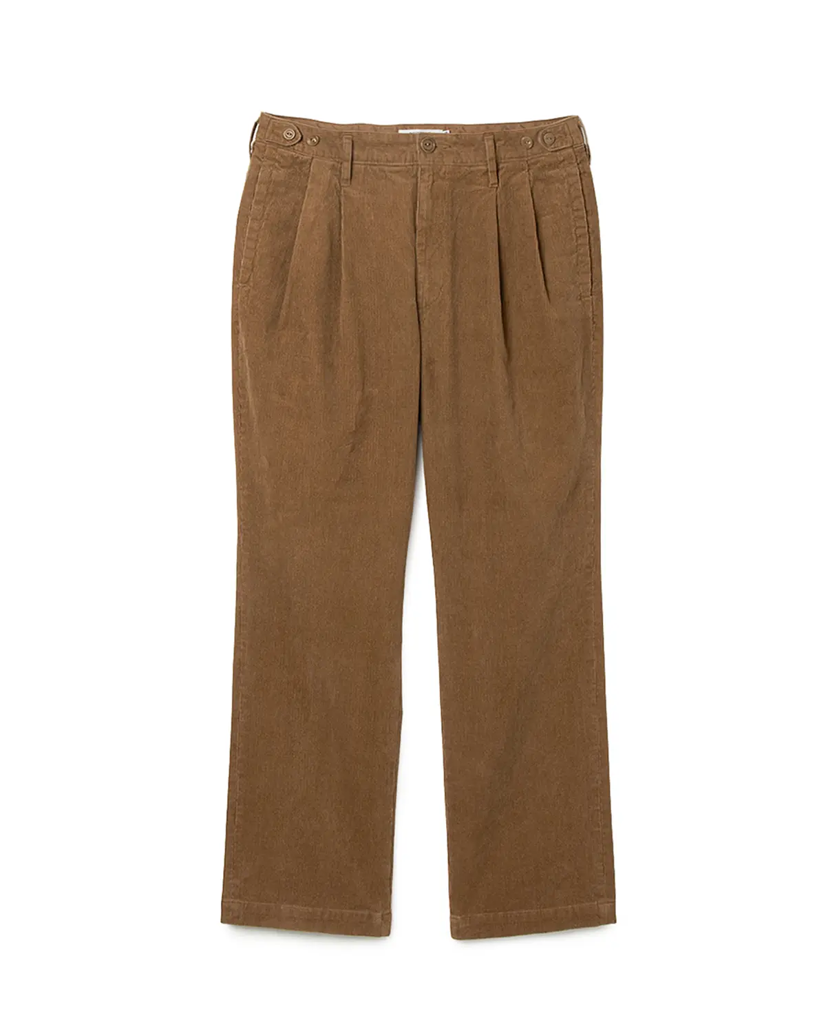 nonnative OFFICER CHINO TROUSERS COTTON CORD SULFUR DYE