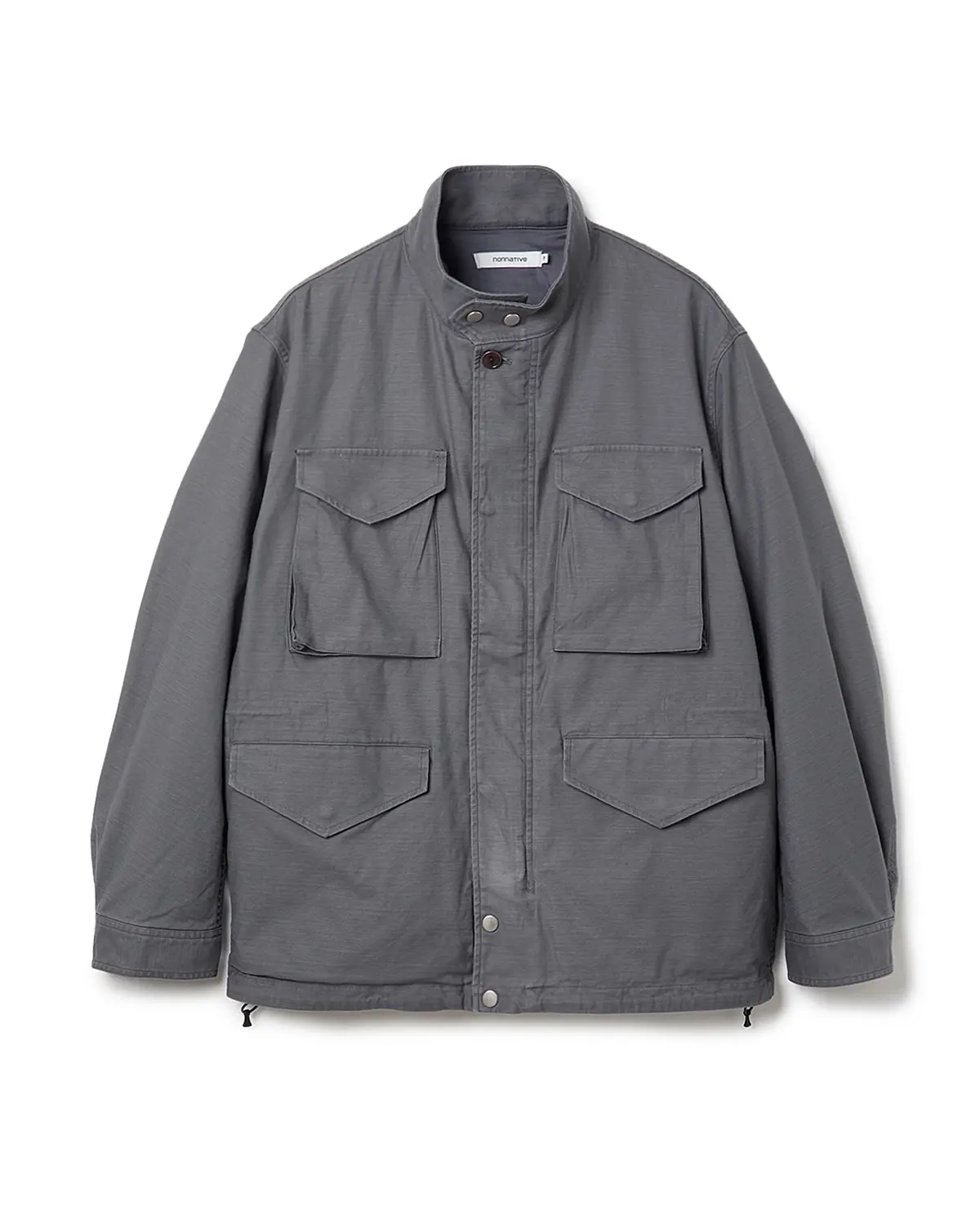 Nonnative TROOPER JACKET COTTON BACKSATIN PIGMENT DYE WITH WINDSTOPPER®