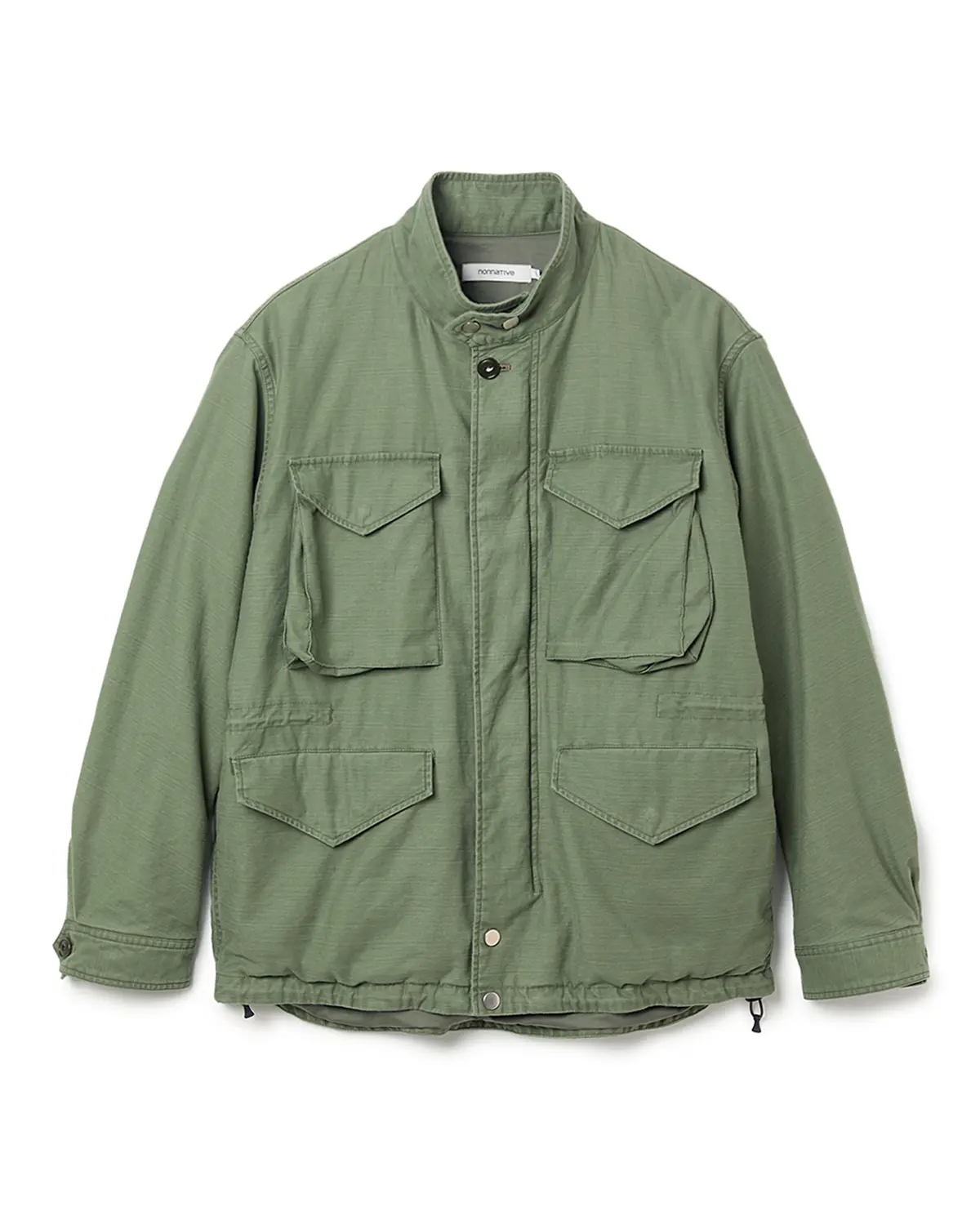 nonnative TROOPER JACKET COTTON BACKSATIN PIGMENT DYE WITH WINDSTOPPER®
