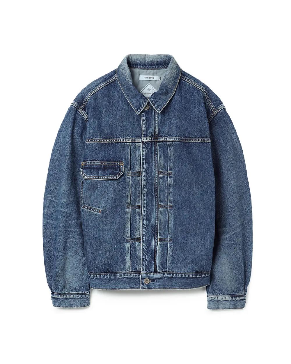 nonnative TRUCKER BLOUSON COTTON 11.5oz DENIM VW LIGHT WITH WINDSTOPPER®