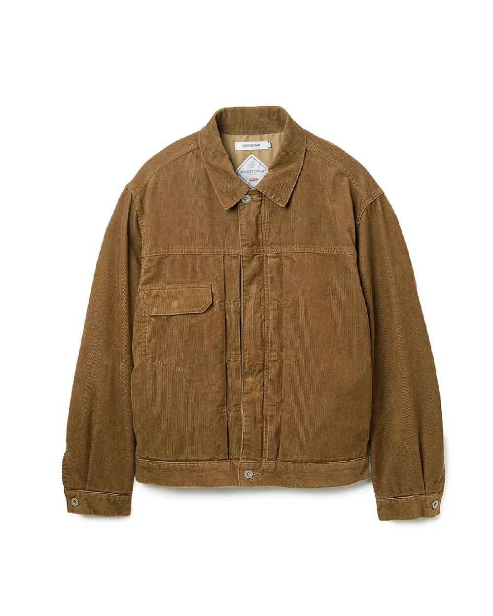 nonnative TRUCKER BLOUSON COTTON CORD SULFUR DYE WITH WINDSTOPPER®