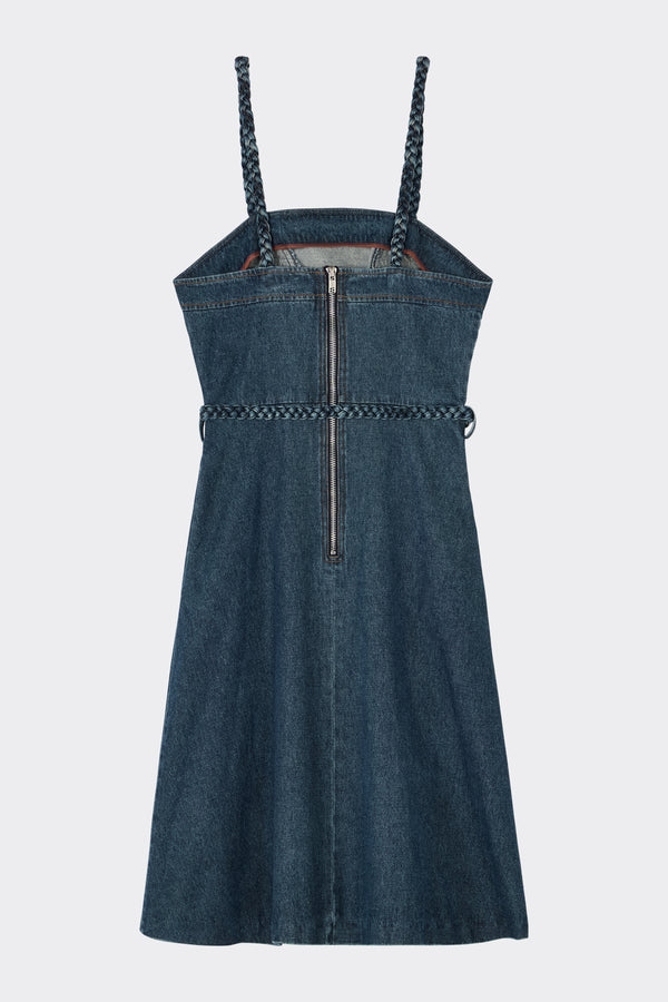 Noon By Noor Asafa Dress In Mid Blue