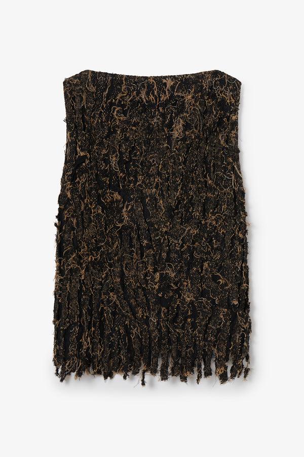 Noon By Noor Belinda Top In Black Caramel