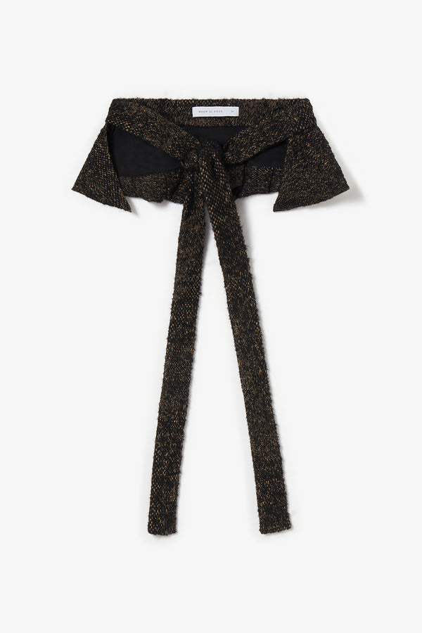 Noon By Noor Belt In Black Caramel