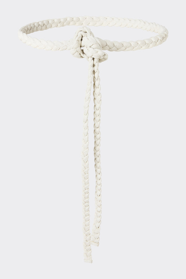 noon by noor Dahow Belt in Chalk White