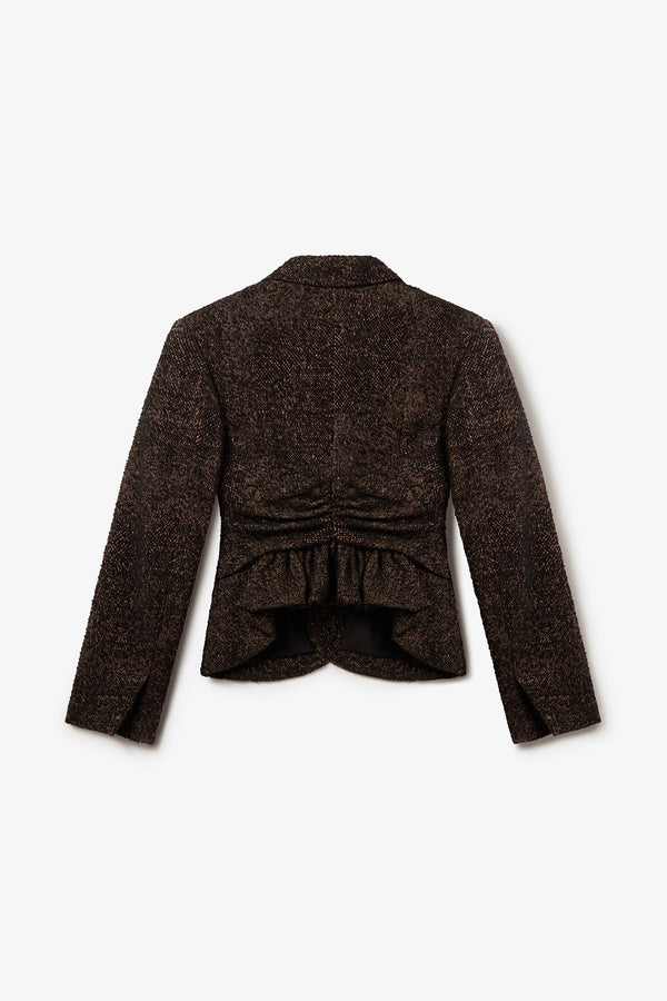 Noon By Noor Deluca Jacket In Black Caramel