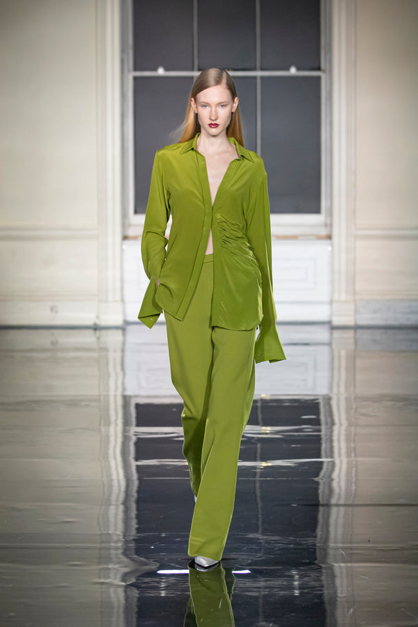 Noon By Noor Ellora Shirt In Palm Green