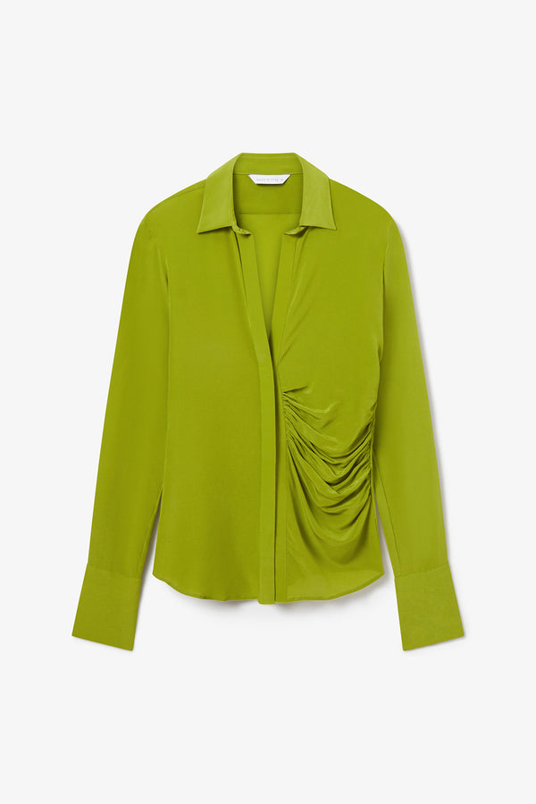 noon by noor Ellora Shirt in Palm Green