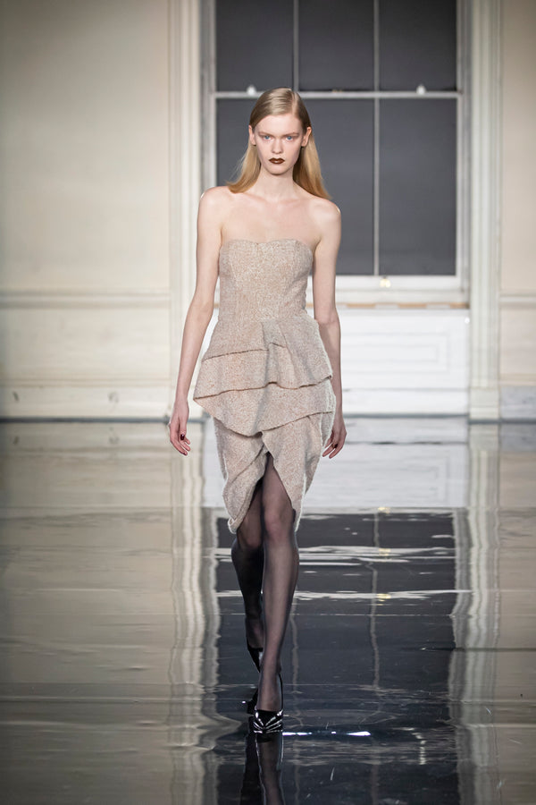 Noon By Noor Glory Dress In Ivory Caramel