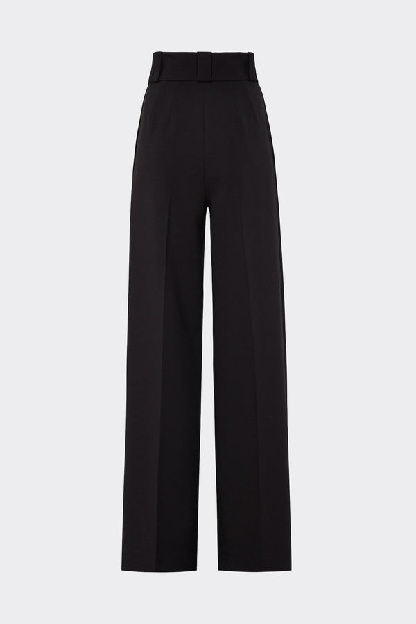 Noon By Noor Harmonia Trouser In Black Cotton