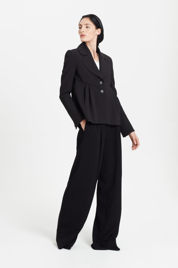 Noon By Noor Harmonia Trouser In Black Crepe