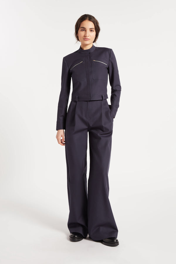 Noon By Noor Harmonia Trouser In Navy