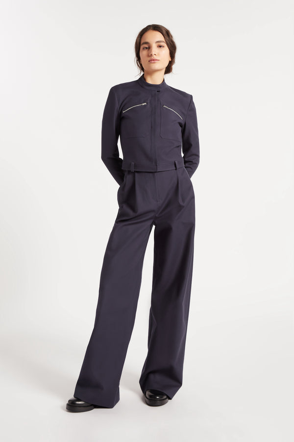 Noon By Noor Harmonia Trouser In Navy