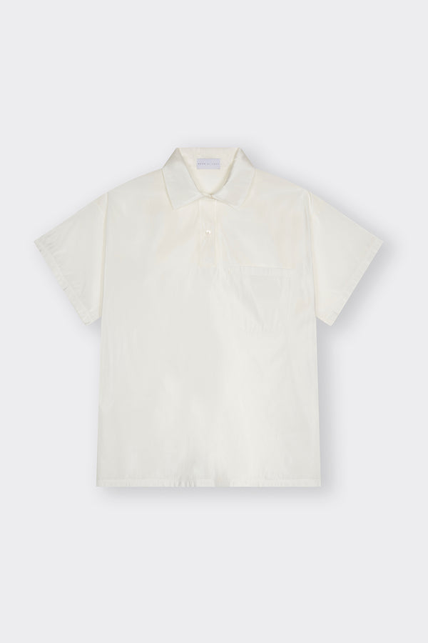 noon by noor Jane Polo Shirt in Ivory