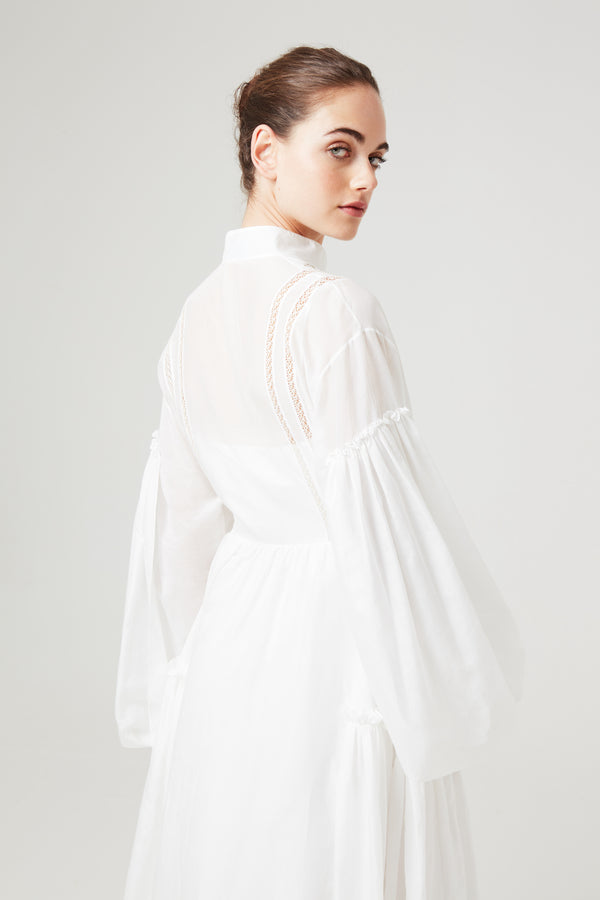Noon By Noor Juno Bis Dress In Soft White