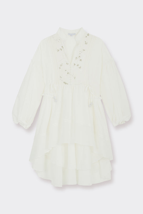 noon by noor Juno Bis Dress in Soft White