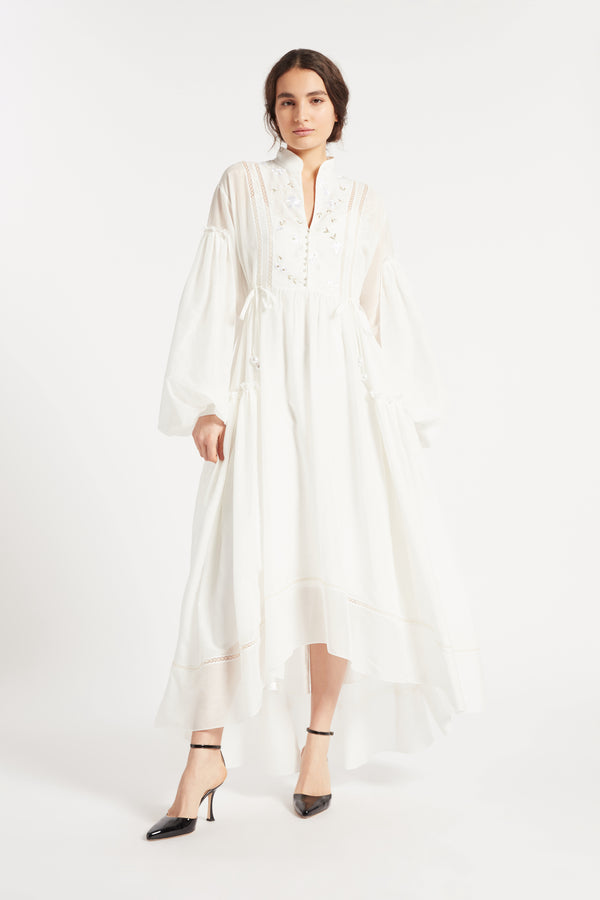 Noon By Noor Juno Dress In Soft White
