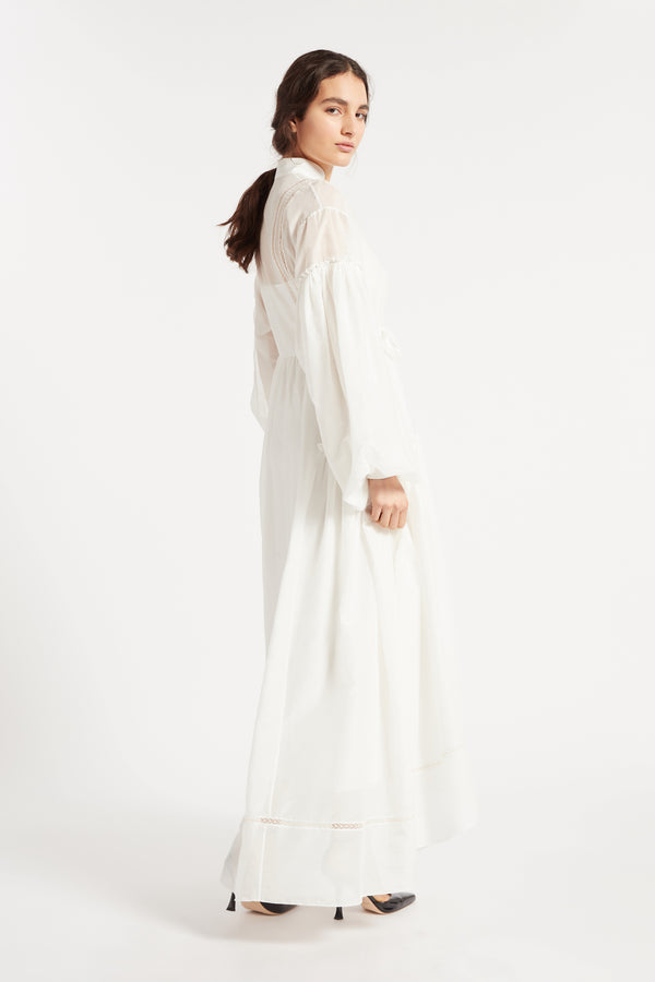 Noon By Noor Juno Dress In Soft White