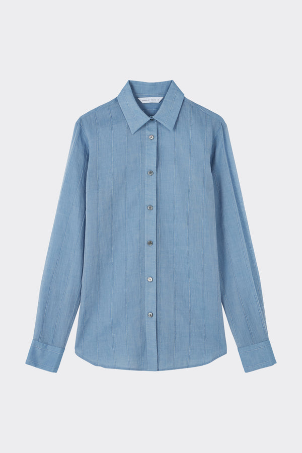 Noon By Noor Leslie Shirt In Blue