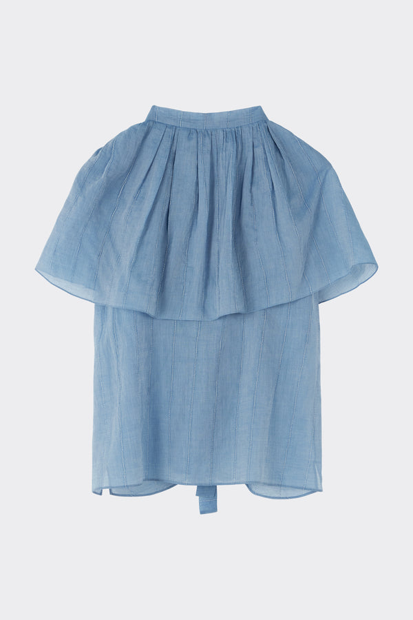 Noon By Noor Lila Blouse In Blue