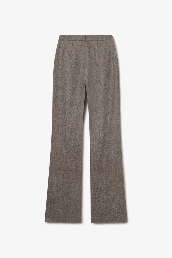 Noon By Noor Liza Trouser In Dark Chocolate