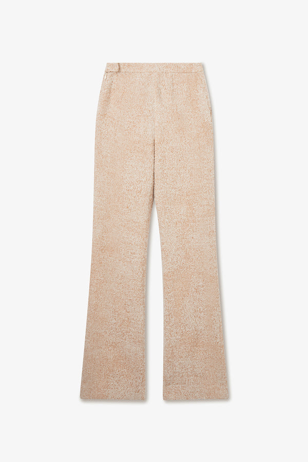Noon By Noor Liza Trouser In Ivory Caramel