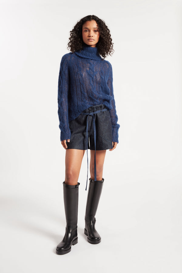 Noon By Noor Ophelia Knit In Navy