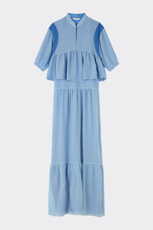 Noon By Noor Pamela Dress In Blue Mix