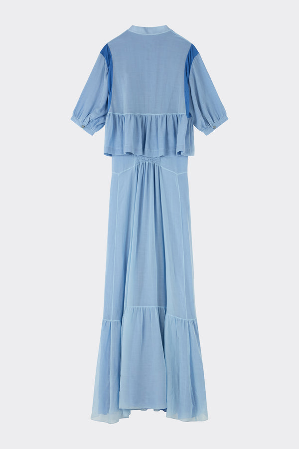 Noon By Noor Pamela Dress In Blue Mix