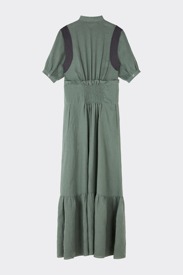 Noon By Noor Patricia Dress In Sea Green Multi