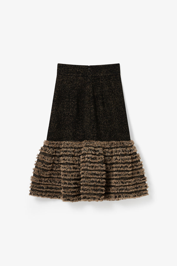 Noon By Noor Polka Skrit In Black Caramel